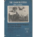 Eric Coates Signed Music piano solo booklet, For the production The Dambusters. Signed bottom