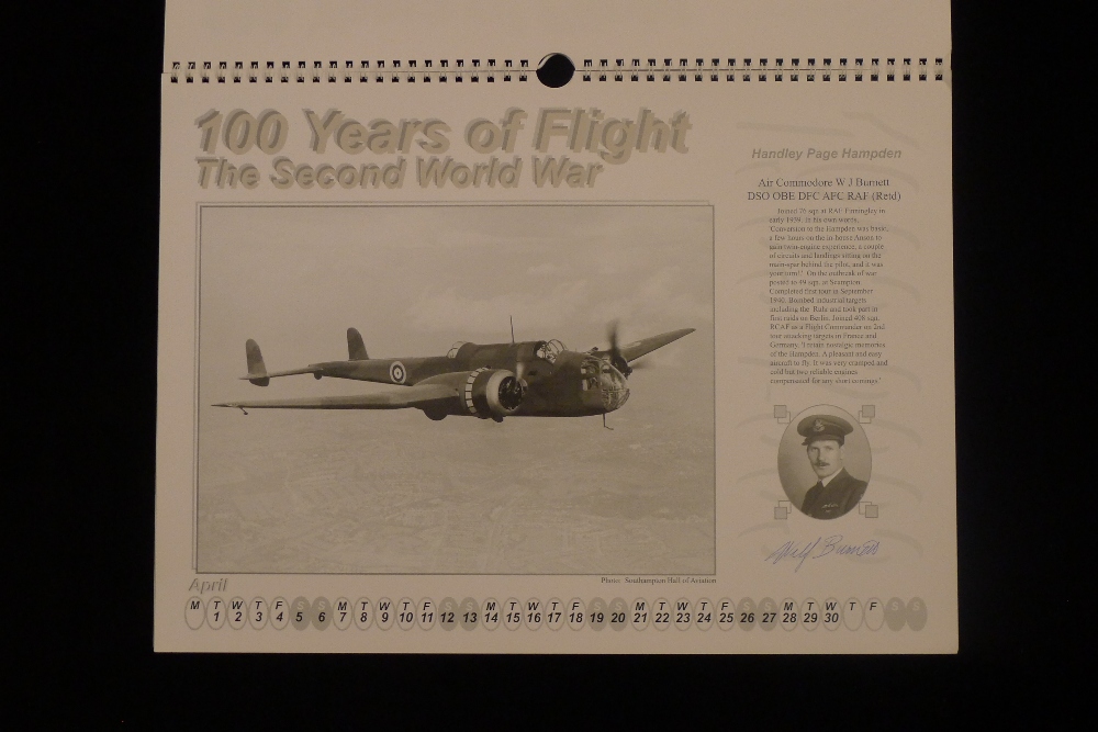 B16 A calendar signed by 12 RAF World War Two veteran pilots. This is a limited edition calendar - Image 5 of 13