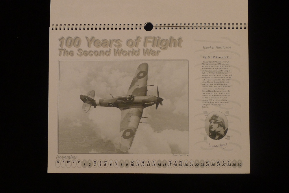 B16 A calendar signed by 12 RAF World War Two veteran pilots. This is a limited edition calendar - Image 12 of 13