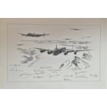Nicholas Trudgian, signed limited edition print 'On route to the Tirpitz', 7196/300, signed by the
