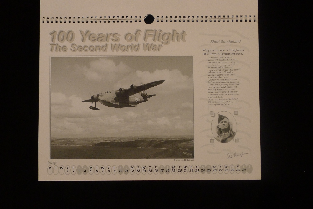 B16 A calendar signed by 12 RAF World War Two veteran pilots. This is a limited edition calendar - Image 6 of 13