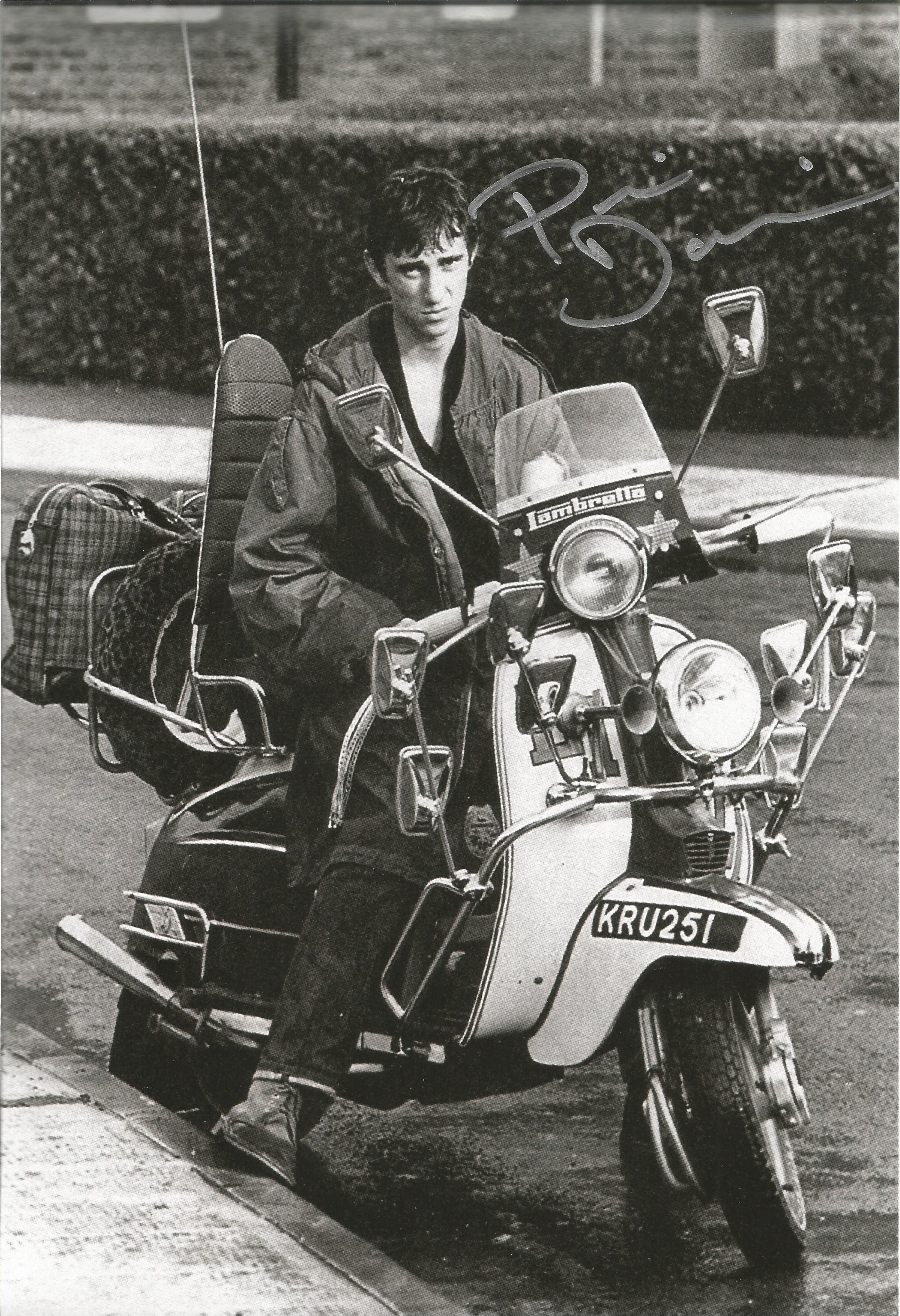 Phil Daniels signed 12x8 Quadrophenia black and white photo. Philip William Daniels born 25