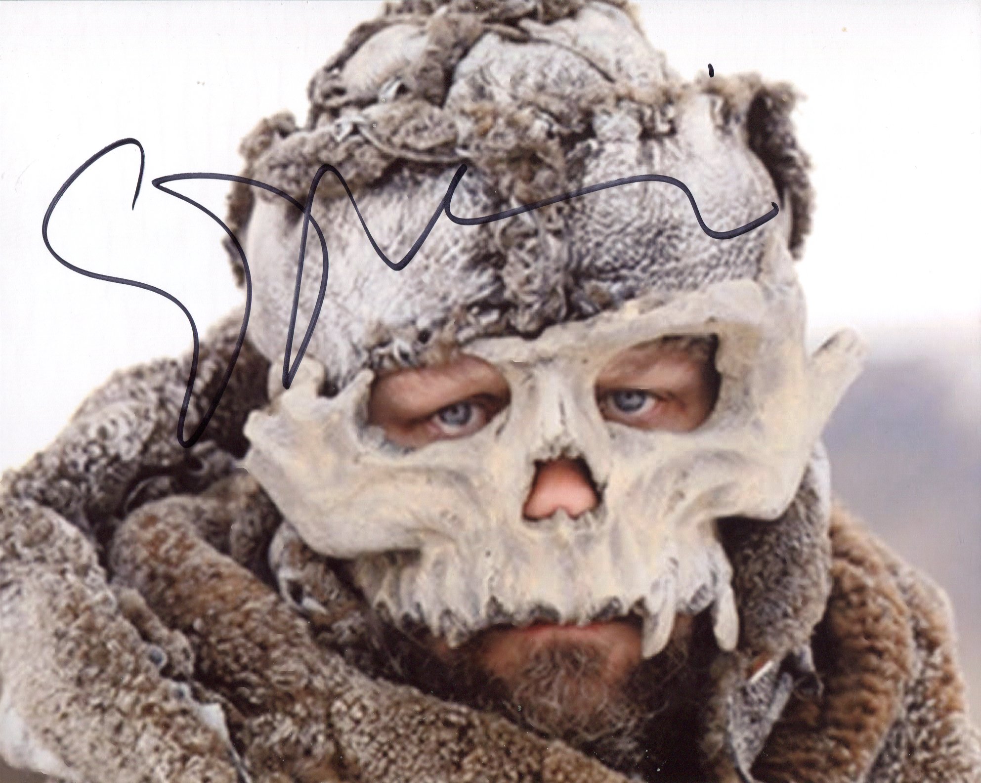 Game of Thrones 8x10 photo signed by actor Edward Dogliani as The Lord of Bones. Good condition. All