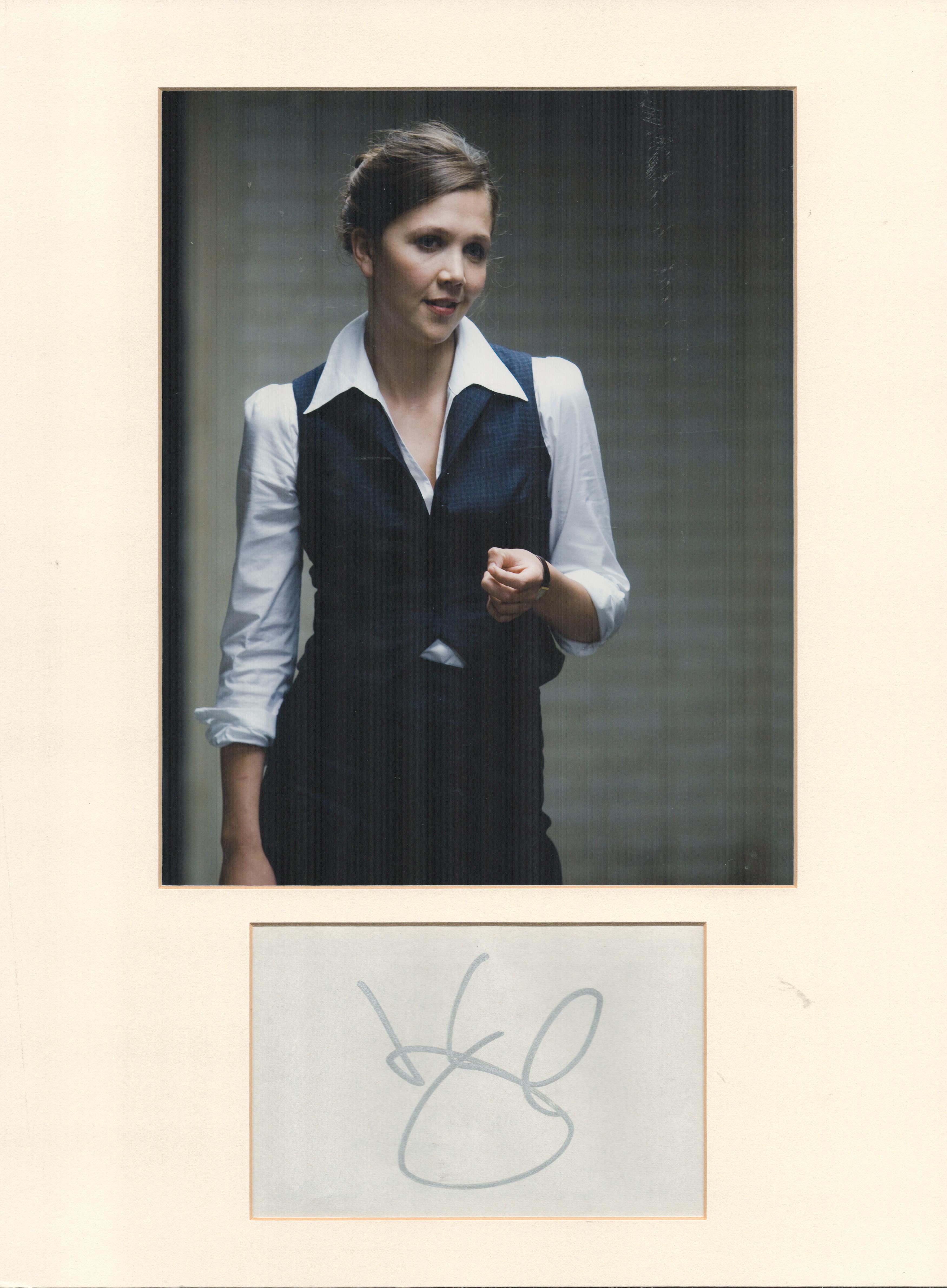 Maggie Gyllenhaal The Dark Knight signed card with additional unsigned photo included in mounted