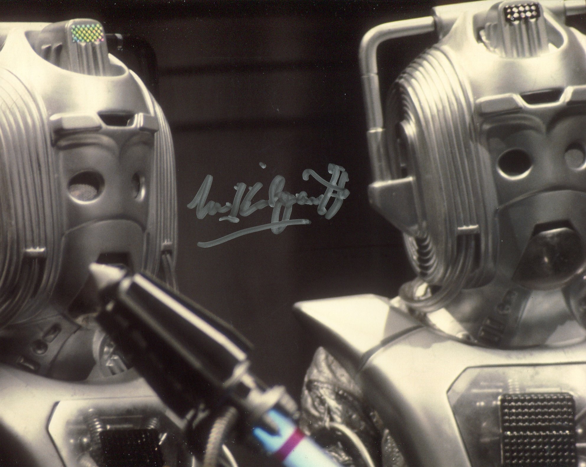 Doctor Who & the Cybermen 8x10 photo signed by actor Michael Kilgarriff. Good condition. All