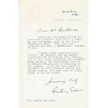 Antony Eden. T. L. S. , January 1944, Thanking His Correspondent For A Gift For The Raf Benevolent