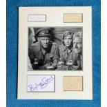 Anthony Quayle, Harry Andrews, Sylvia Simms and John Mills signed Ice Cold in Alex mounted