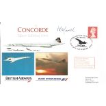 Concorde Barbara Harmer and Mr V H Mould signed Concorde Silver Jubilee 1994 FDC PM International