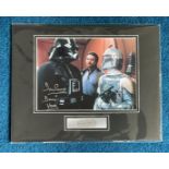 Star Wars Dave Prowse signed 14x11 mounted colour photo inscribed Dave Prowse is Darth Vader.