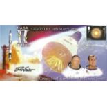 Nasa Space collection two fantastic signed FDC by Astronaut Walt Cunningham Apollo 7 mission and