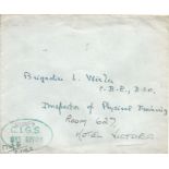 Montgomery of Alamein initialled M of A CIGS envelope and addressed in his hand. Vintage envelope