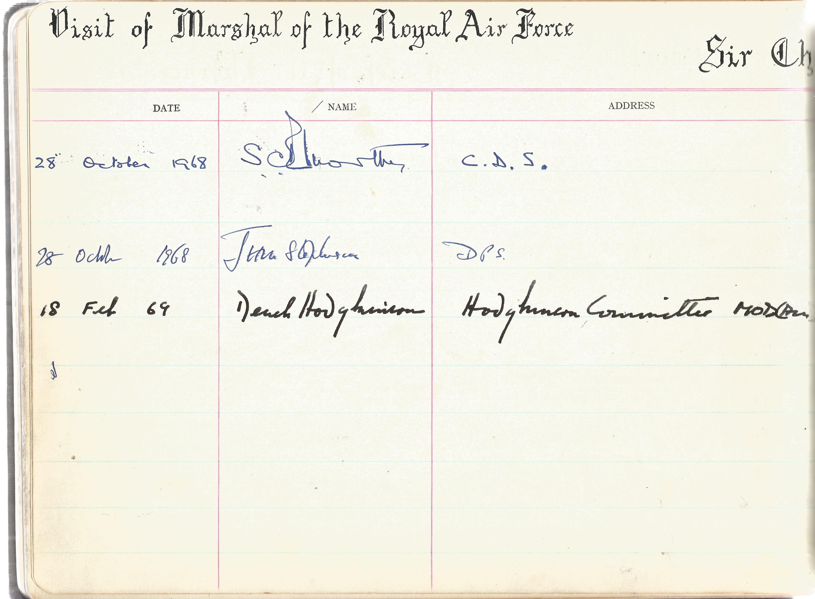 Visitors Book Collection Officers Mess RAF EPISKOPI BFPO53 dated August 1965 th July 1975 includes - Image 12 of 21