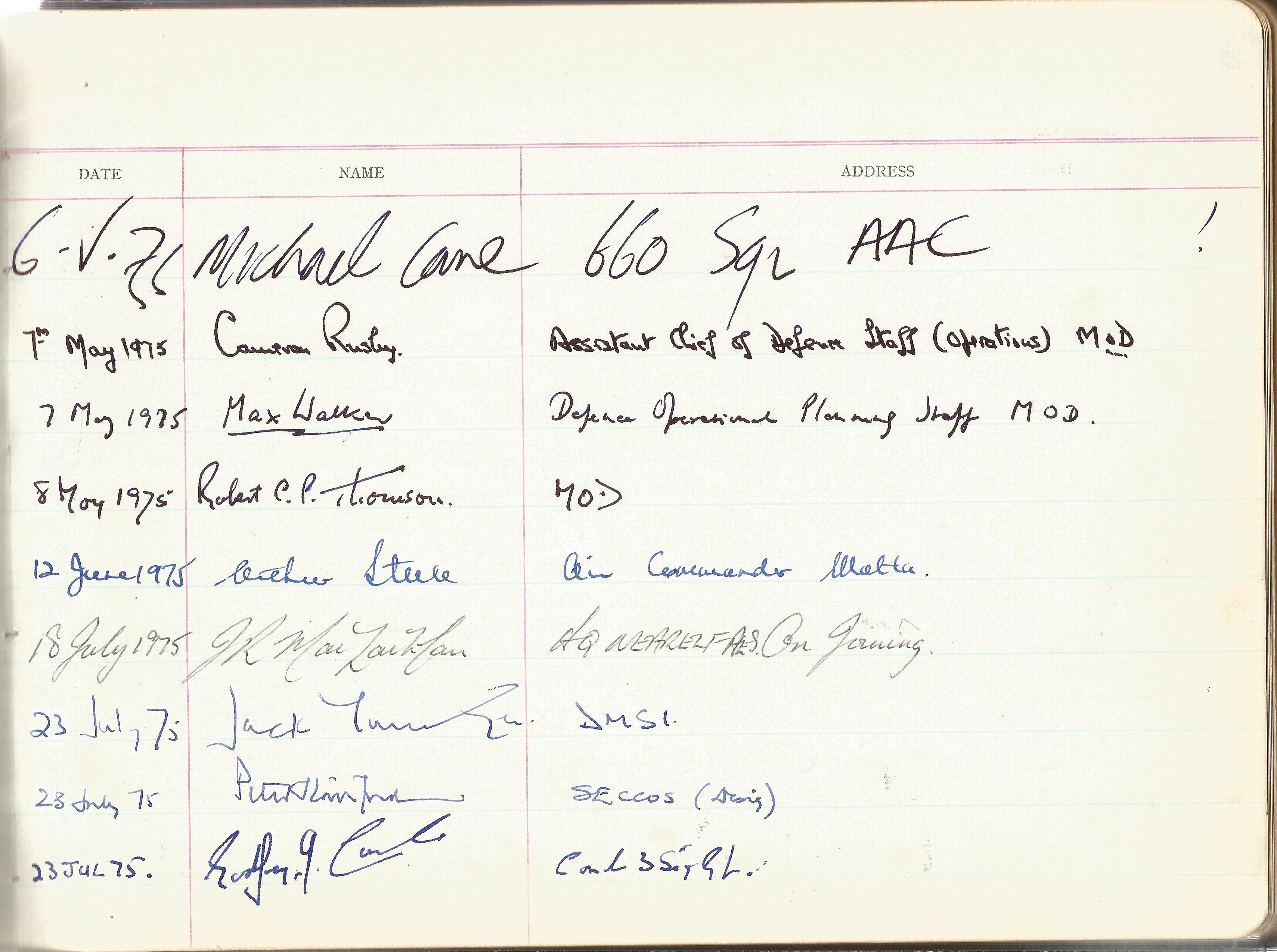 Visitors Book Collection Officers Mess RAF EPISKOPI BFPO53 dated August 1965 th July 1975 includes - Image 21 of 21