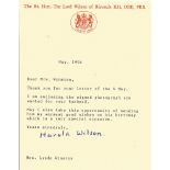 Harold Wilson signed House of Lords TLS dated May 1994 on The Rt Hon The Lord Wilson of Rievaulx
