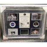 Apollo 11 crew signed FDC framed and mounted. From Apollo Astronaut Walt Cunningham's personal