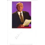 Mikhail Gorbachev signed 6 x 4 inch white card with colour photo. Good condition. All autographs