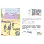 Lt Col A. D Stirling and Gen Sir Neil Mathew Ritchie signed Royal Air Force Escaping Society Libya