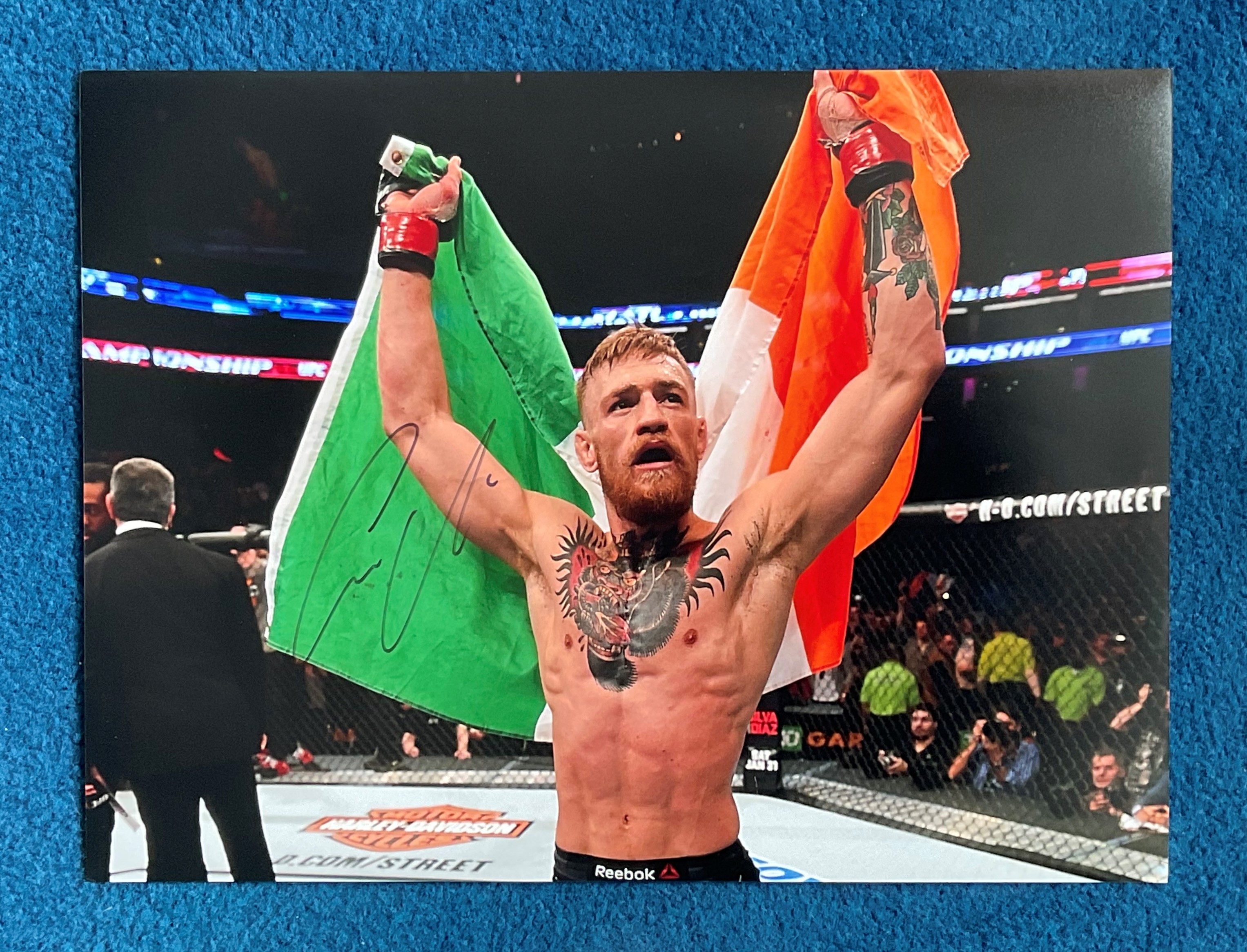 Connor McGregor signed 16x12 colour photo. Irish mixed martial artist, boxer, and businessman. He is