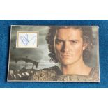 Orlando Bloom 16x10 mounted and matted signature piece includes superb image from his role in