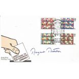 Margaret Thatcher signed Post Office FDC Direct Elections to the European Assembly pm First Day of
