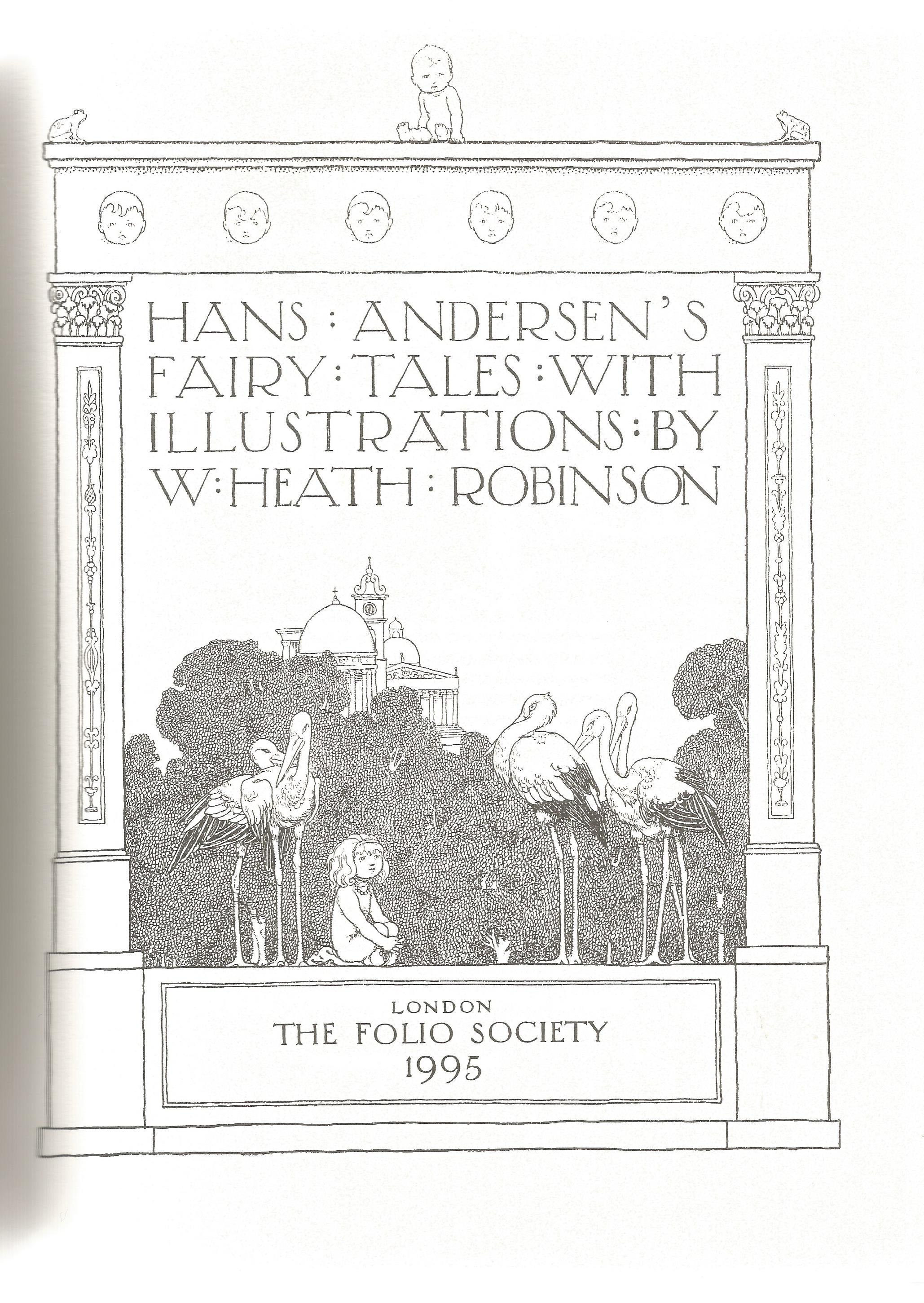 Folio society hardback book Hans Andersen's Fairy Tales - With Illustrations by W Heath Robinson - Image 2 of 2