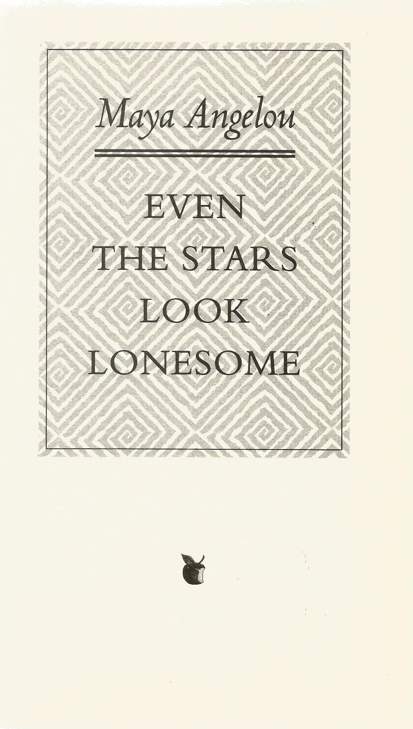 Maya Angelou hardback book Even the Stars Look Lonesome 1998 published by Virago Press in good - Image 2 of 2