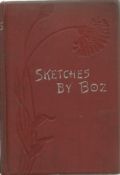 Charles Dickens hardback book Sketches by "Boz" by Charles Dickens 1850 has a loose title page in