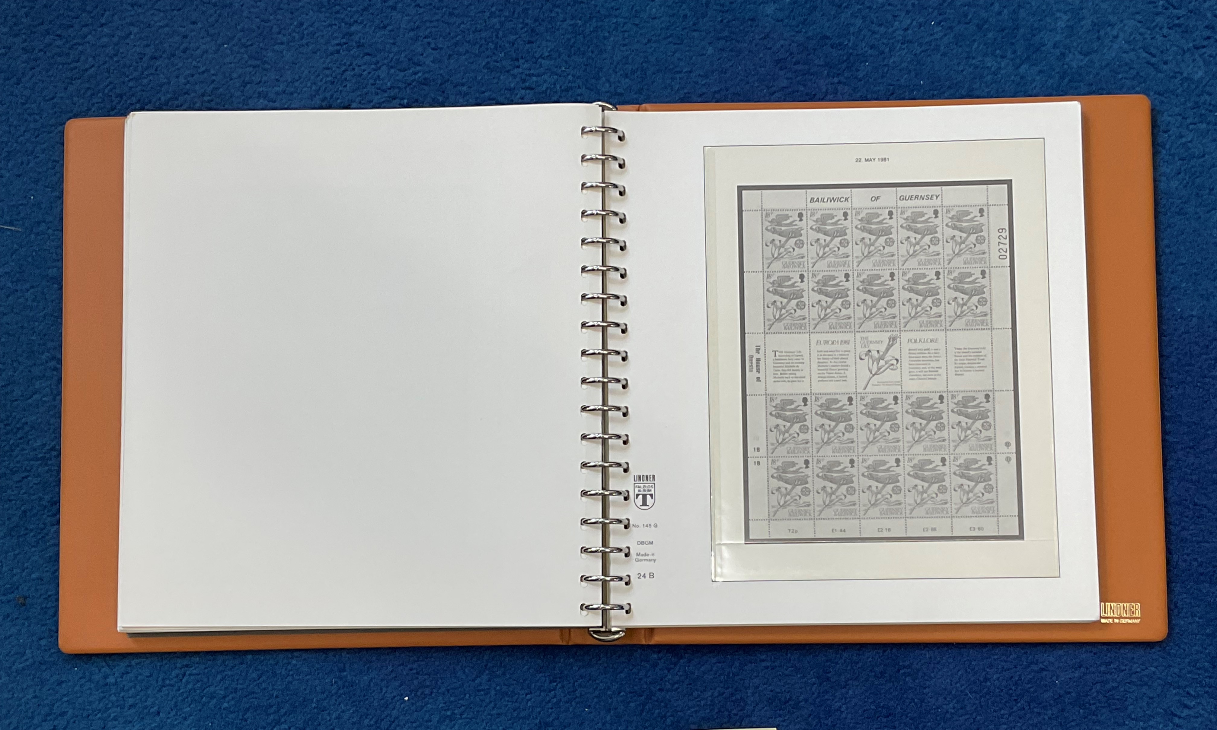 Lindner Falzlos Stamp Album no 145G made in Germany (Hinge less), Unused and in Good Condition, this - Image 4 of 4