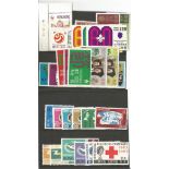 Hong Kong Mint Stamps, 33 Mint Stamps on 2 Stockcards / Hagner Blocks, Including International Co-