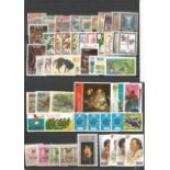 Niue Mint Stamps on 2 stockcards / Hagner Blocks, 49 mint Stamps from 1967 to 1972. We combine