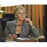 Judi Dench signed 10x8 colour photograph pictured from her time playing in James Bond