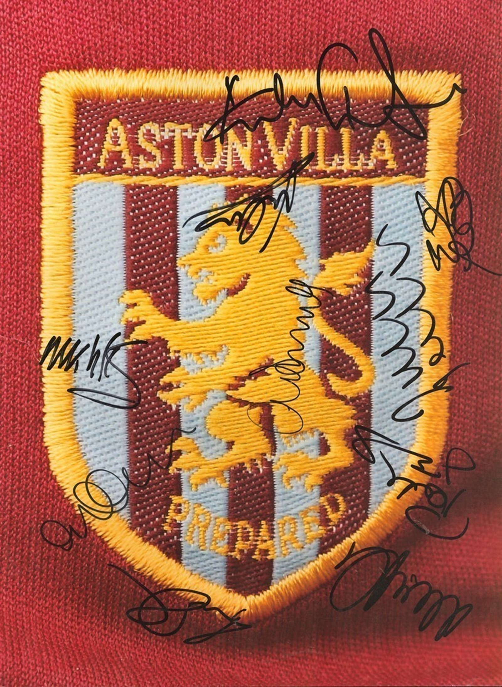 Football Aston Villa multi signed 16x12 multi signed colour photo.