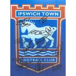 Football Ipswich Town multi signed 16x12 colour photo.