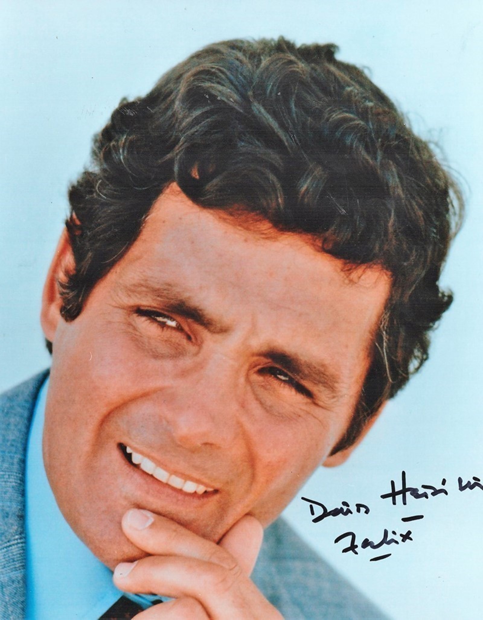 Actor David Hedison signed 10x8 Coloured Photo