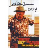 Actor Clifton James 7x4 Signed Coloured Photo