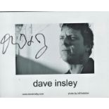 Dave Insley signed 12x8 black and white photo.