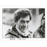 George Segal signed 10 x 8 inch black and white photo. Dedicated.