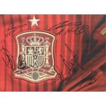 Football Spain 16 x 12 colour photo signed by Toni Jimenez, Quique Sánchez Flores, Míchel Salgado, A