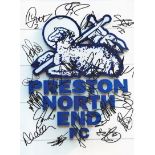 Football Preston North End 16 x 12 colour football photo signed by Rudd Wiseman Buchanan Kilkenny
