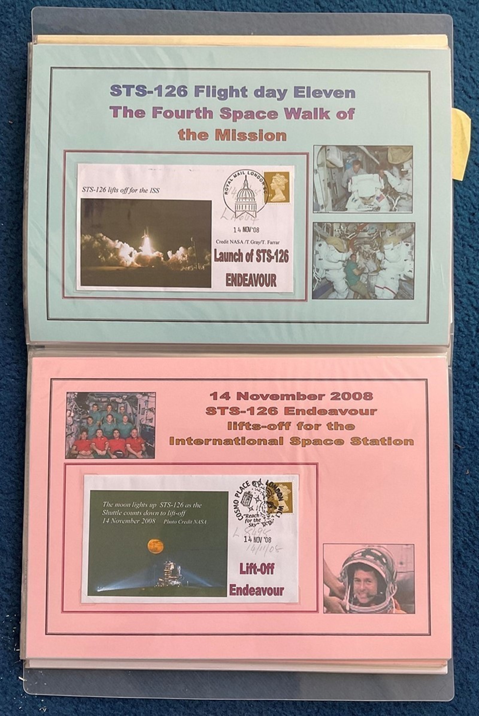 59 Space Exploration FDC with Stamps and FDI Postmarks, Housed in a Binder