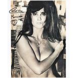 Actor Caroline Munro signed 10x8 black and white