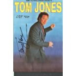 TOM JONES Singer signed 1994 Handbill