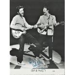MARTY WILDE Singer signed vintage original Cliff & Marty Photo
