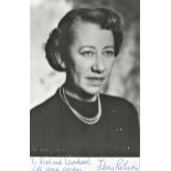 Flora Robson signed 6x3 black and white photo. Dedicated.
