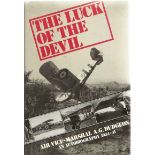 Signed Hardback Book The Luck of the Devil by Air Vice-Marshal A G Dudgeon