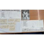 Cricket collection includes signatures of legends of the game such as Geoffrey Boycott, Jeff Thomson