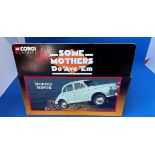 Vintage Toys. CORGI collection. A Die-cast metal and plastic Morris Minor, From the film 'Some Mothe