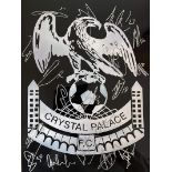 Football Crystal Palace multi signed 16x12 colour photo.