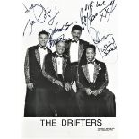 THE DRIFTERS fully signed Promo Photo