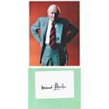 James Bond, Desmond Llewelyn signature piece includes a 10x8 colour photograph plus a signed white c